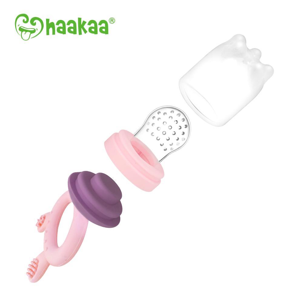 HAAKAA - FRESH FOOD TEETHING FEEDER - PINK