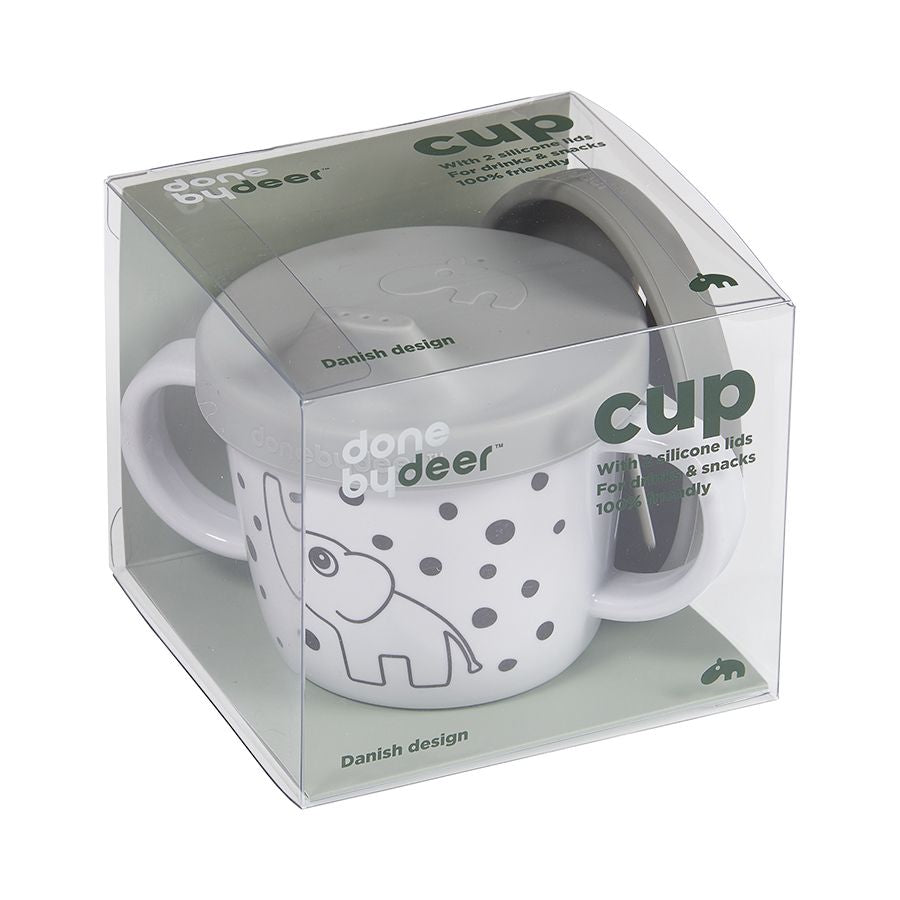 Done by Deer - Elphee Spout & Snack Cup (Grey)