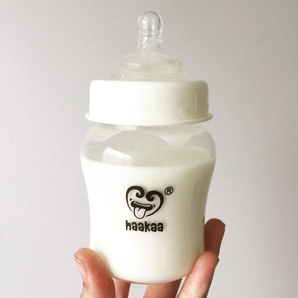 HAAKAA - WIDE NECK GLASS BABY BOTTLE - 180ML
