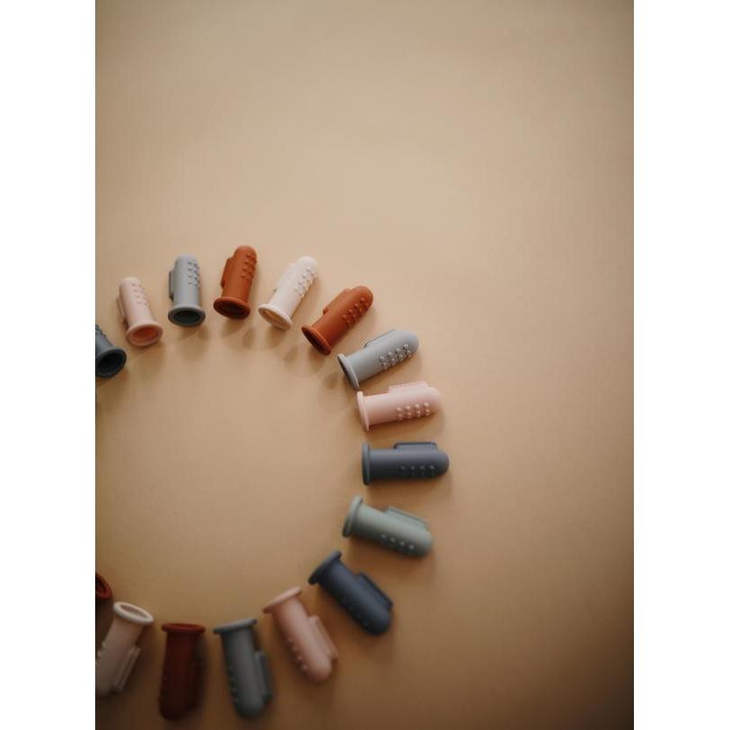 Mushie - Finger Toothbrush (Tradewinds/Stone)