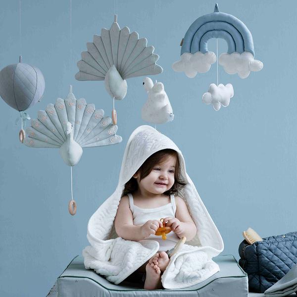 CAM CAM COPENHAGEN - PEACOCK MUSIC MOBILE (CRÈME WHITE)