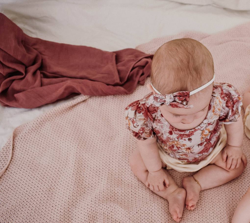 LULU & MILLY - DARLING COLLECTION - FLORENCE PUFF SLEEVE BODYSUIT (ORGANIC)