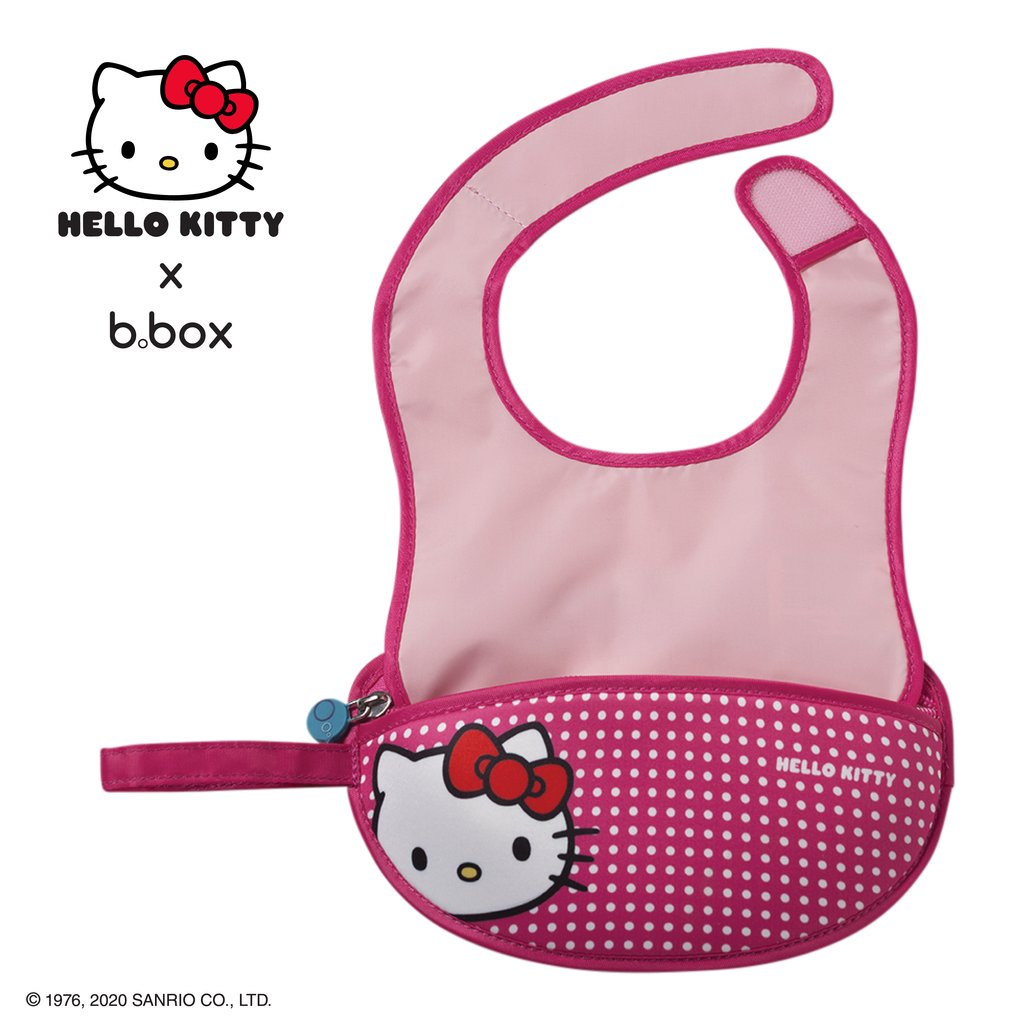 B.BOX - HELLO KITTY TRAVEL BIB & SPOON (POP STAR)