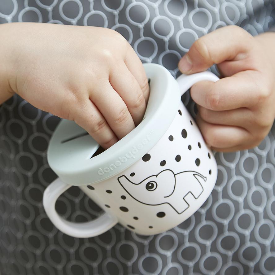 Done by Deer - Elphee Spout & Snack Cup (Grey)