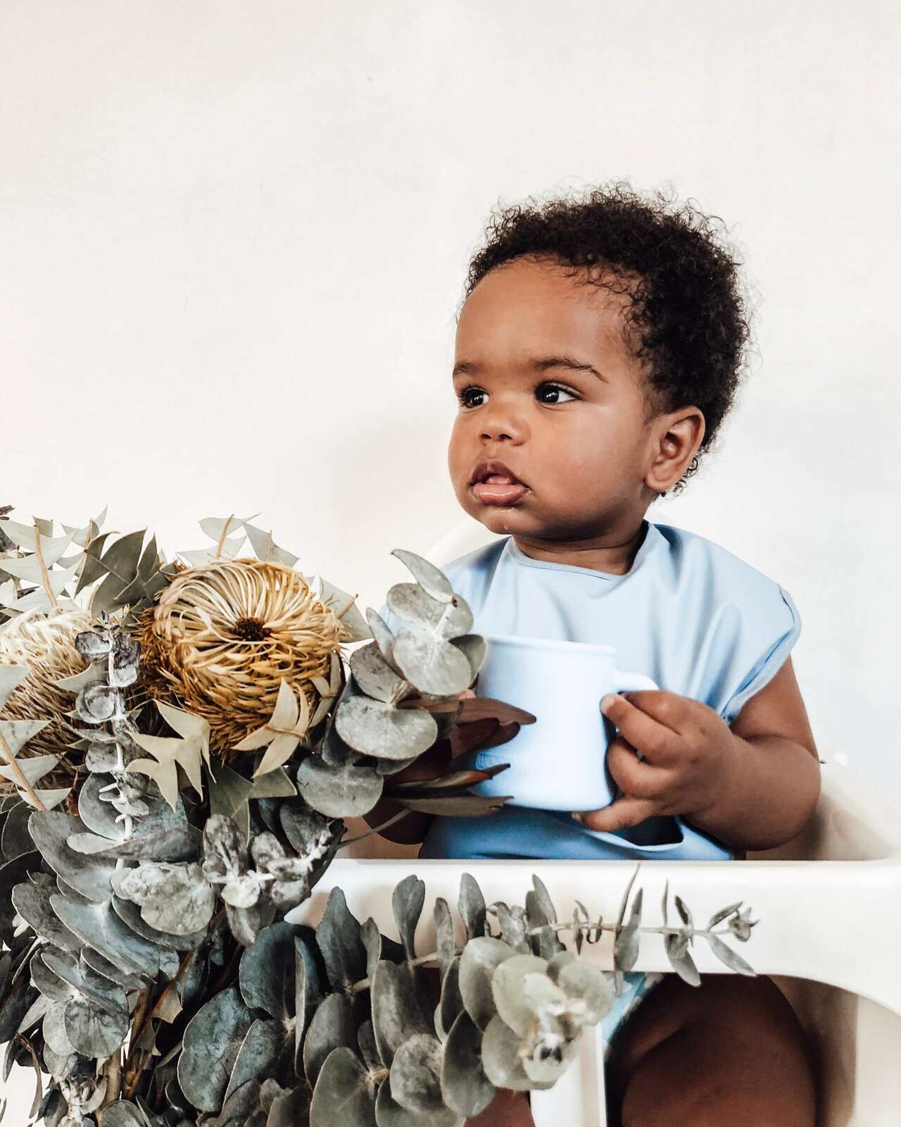 SNUGGLE HUNNY KIDS - WATERPROOF BIB (SKY)