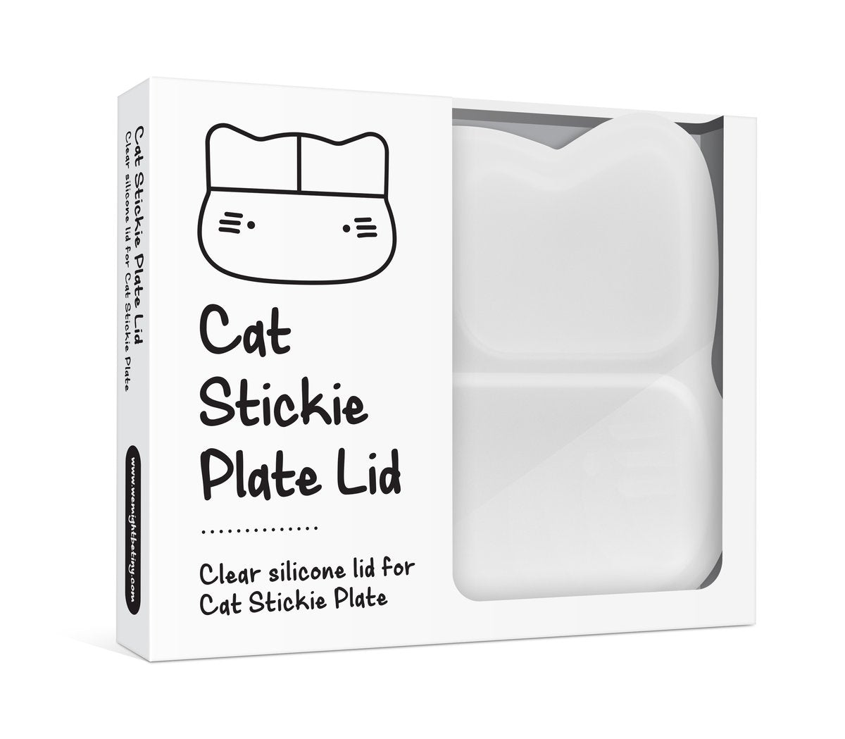 WE MIGHT BE TINY - CAT STICKIE PLATE LID