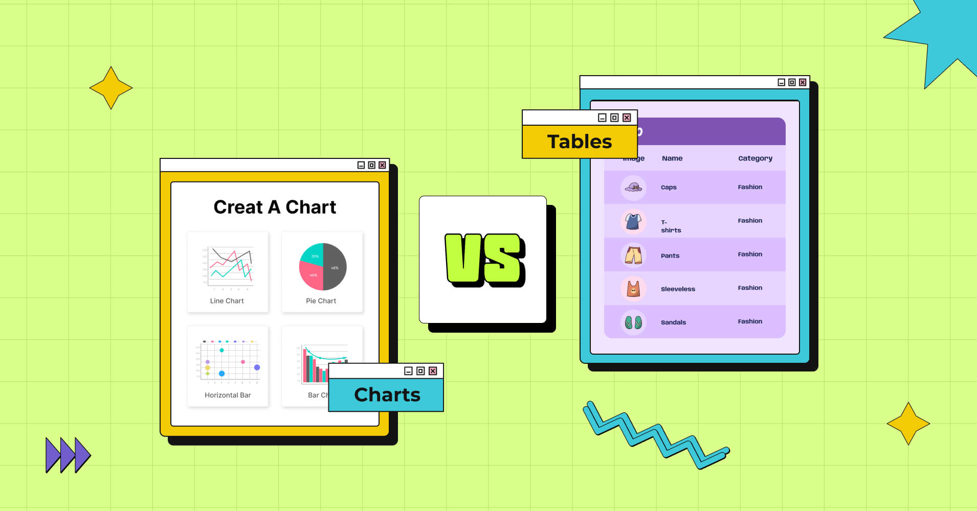 Closer Look at Charts vs Tables: The Right Data Visualization