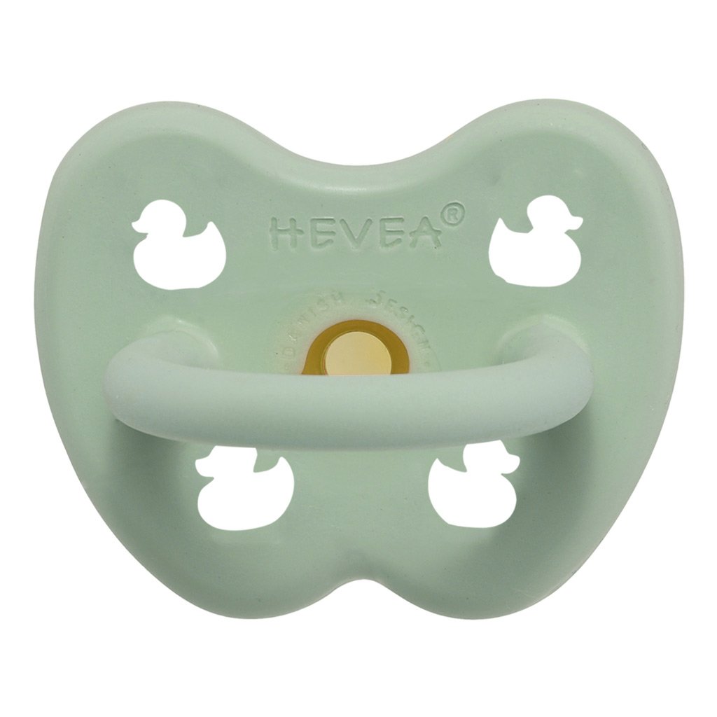 HEVEA ROUND PACIFIER 0 - 3 MONTHS (MELLOW MINT)