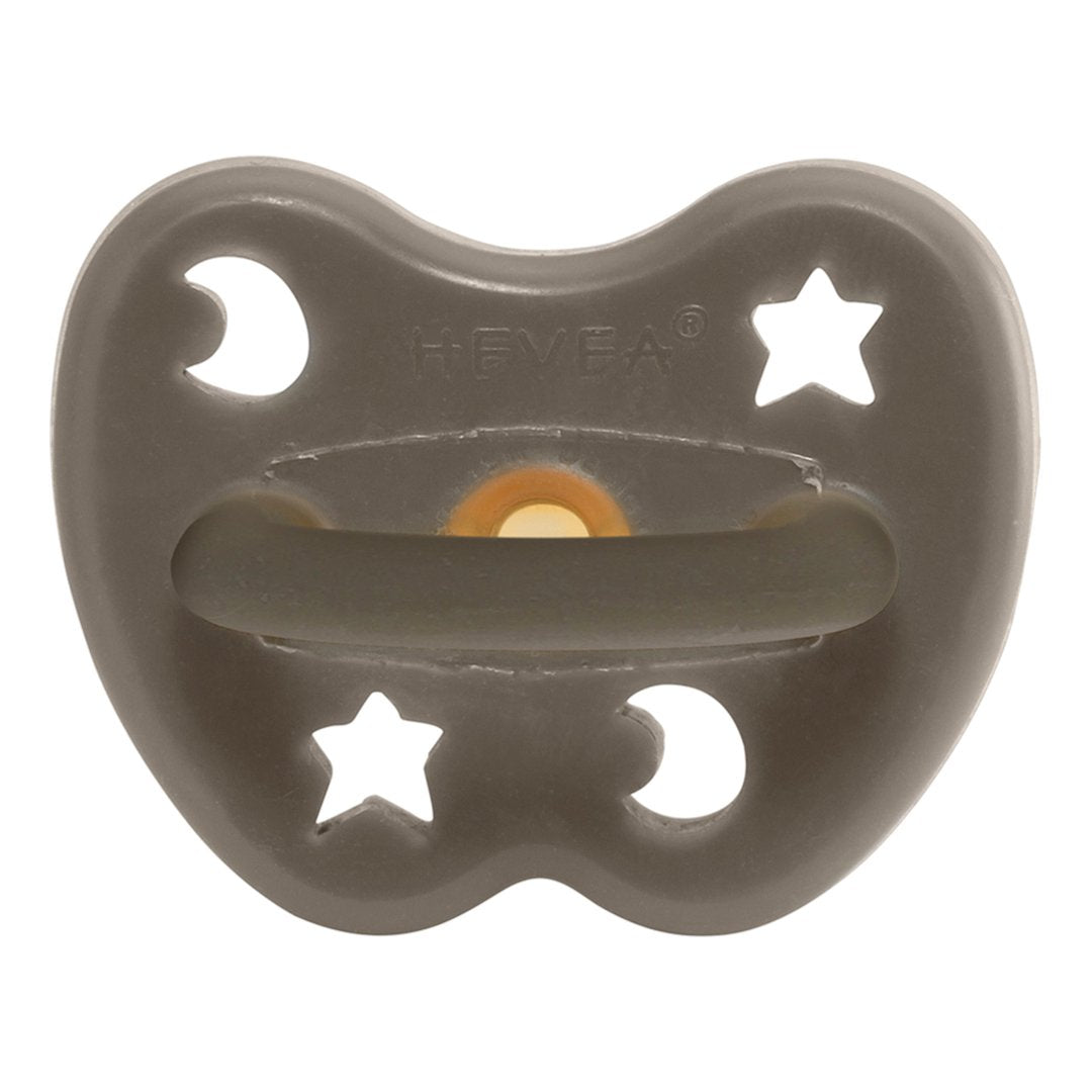 HEVEA ORTHODONTIC PACIFIER 3 - 36 MONTHS (SHIITAKE GREY)