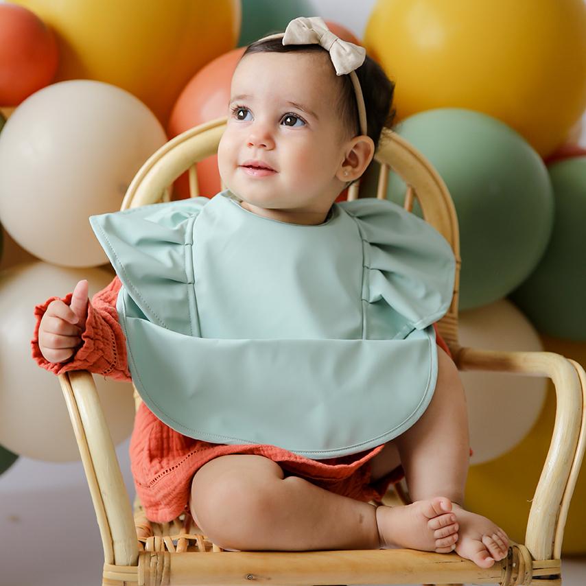 Snuggle Hunny Kids - Waterproof Bib (Sage Frill)