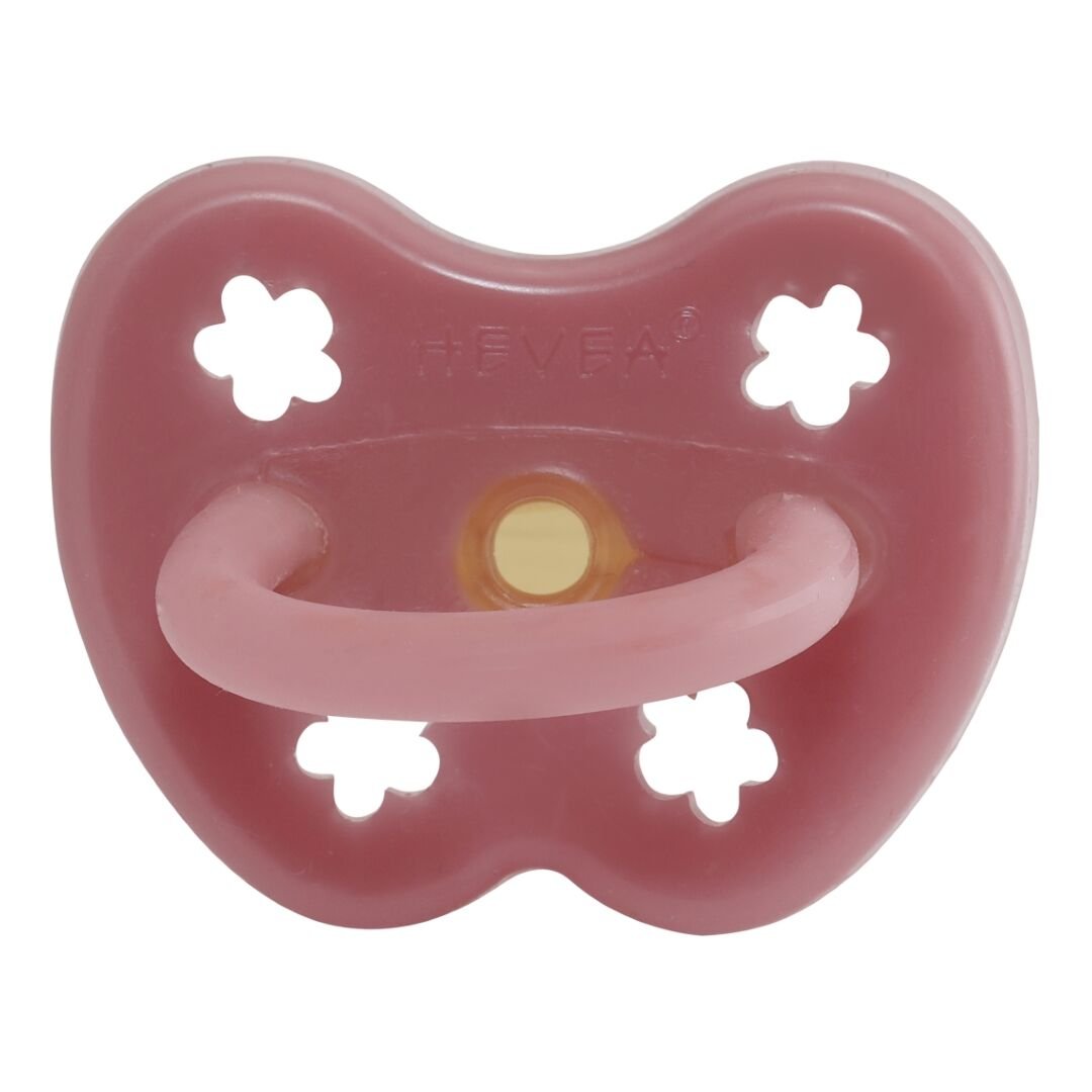 HEVEA ROUND PACIFIER 0 - 3 MONTHS (WATERMELON)