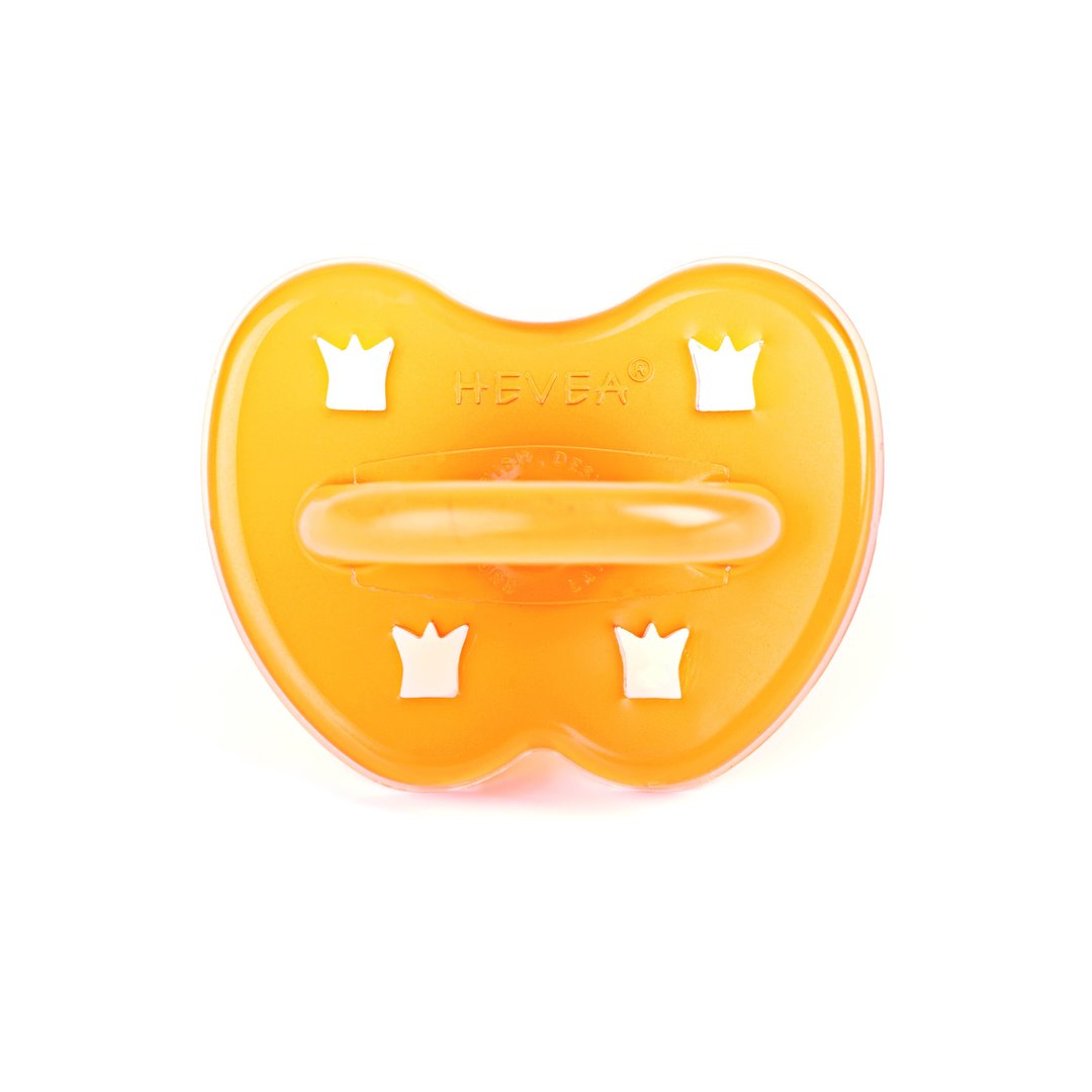 HEVEA ROUND PACIFIER 3 - 36 MONTHS (CROWN)
