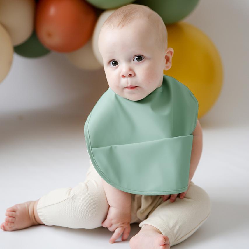 Snuggle Hunny Kids - Waterproof Bib (Sage)