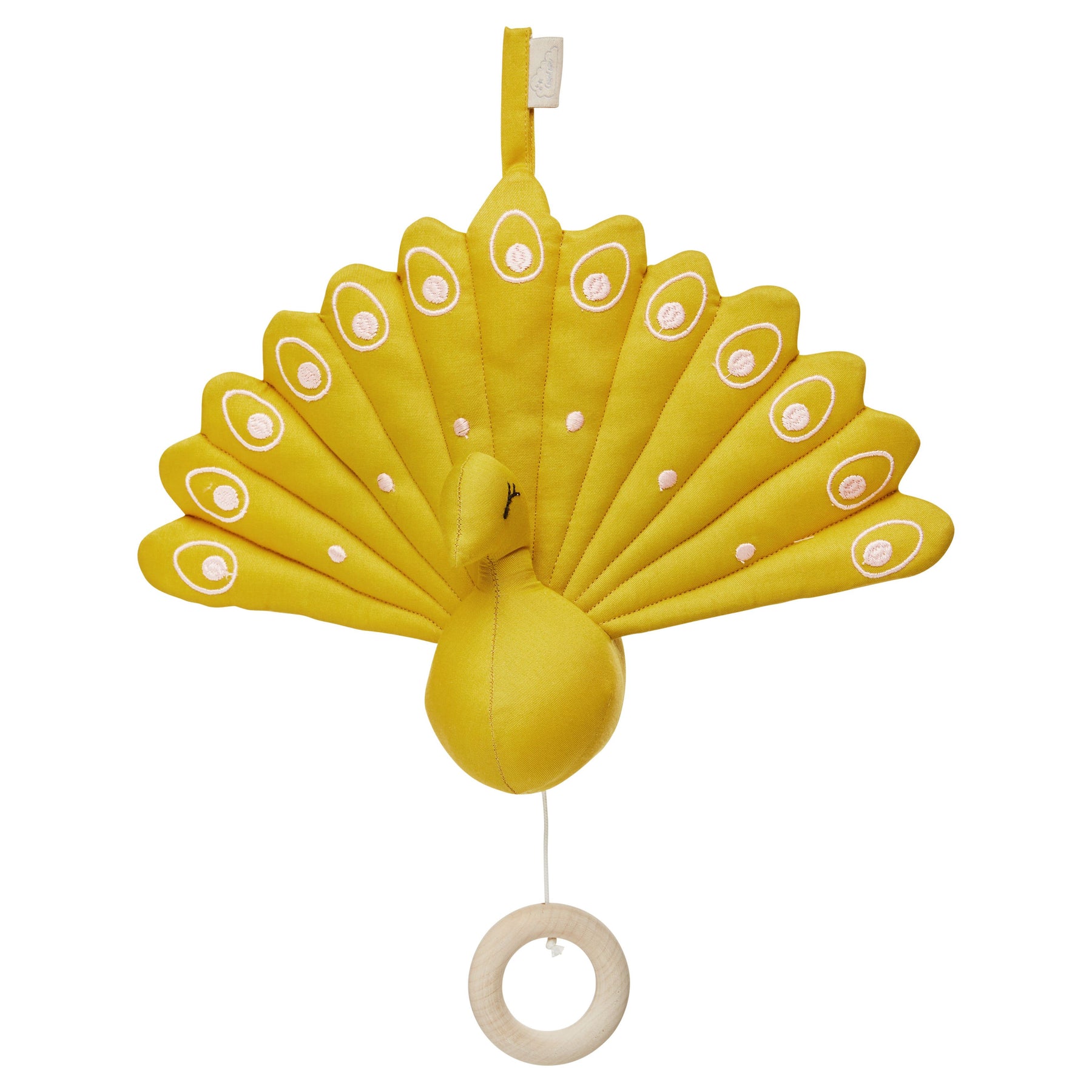 CAM CAM COPENHAGEN - PEACOCK MUSIC MOBILE (MUSTARD)