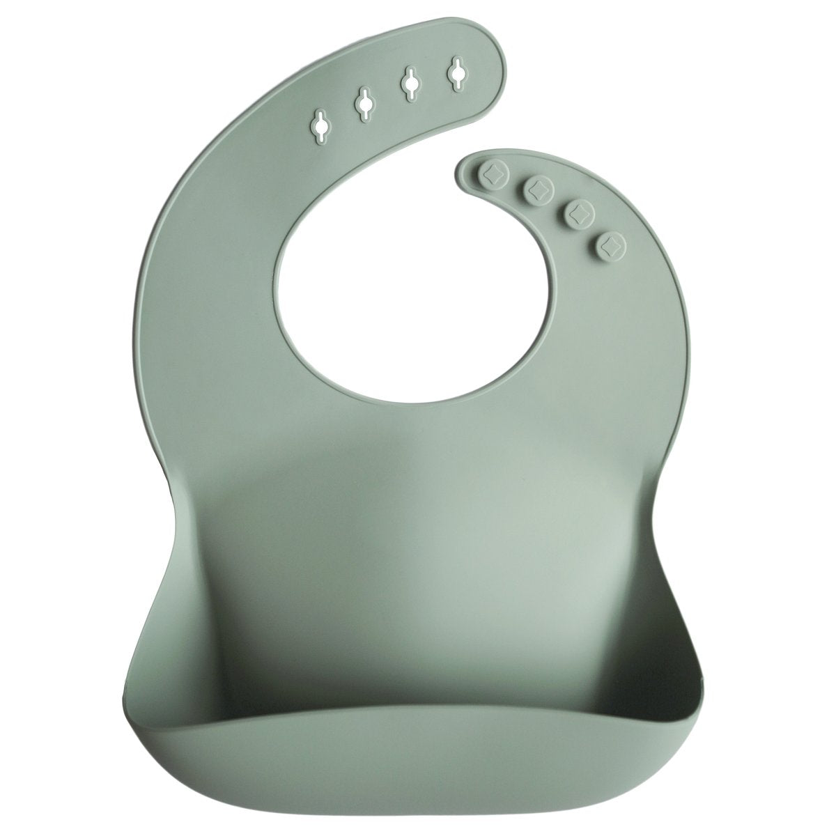 Mushie - Silicone Baby Bib (Cambridge Blue)