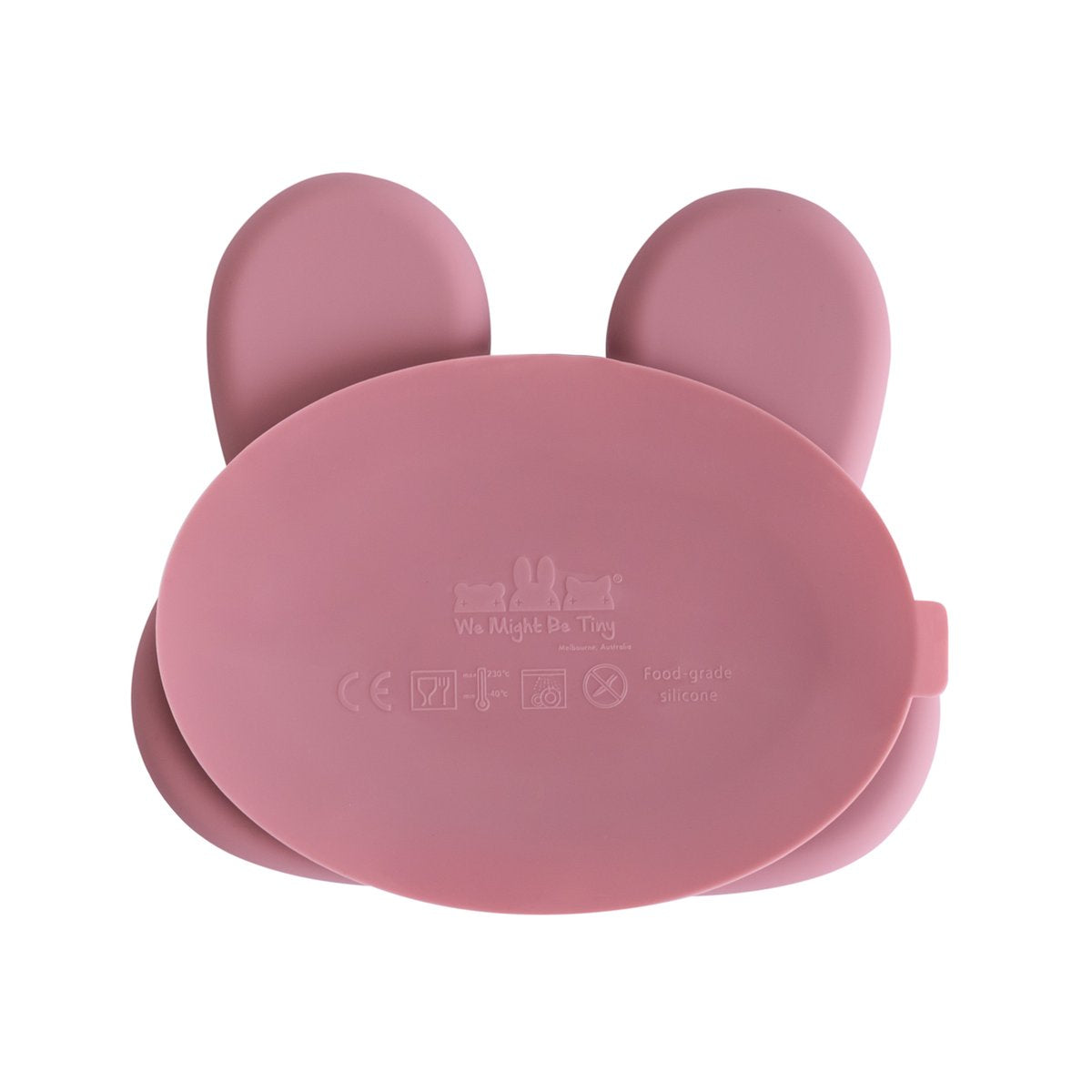 WE MIGHT BE TINY - BUNNY STICKIE PLATE - VARIOUS COLOURS