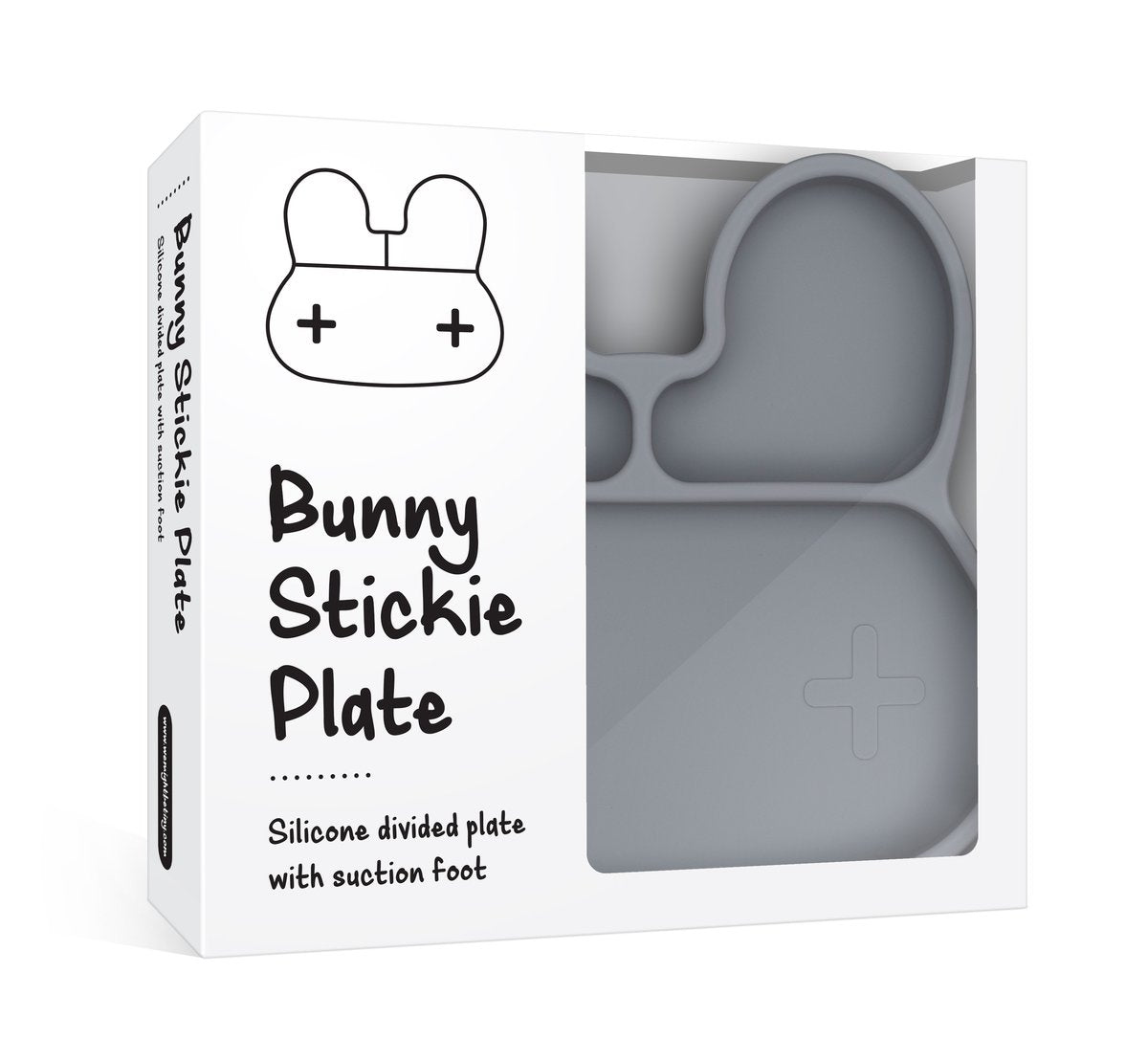 WE MIGHT BE TINY - BUNNY STICKIE PLATE - VARIOUS COLOURS