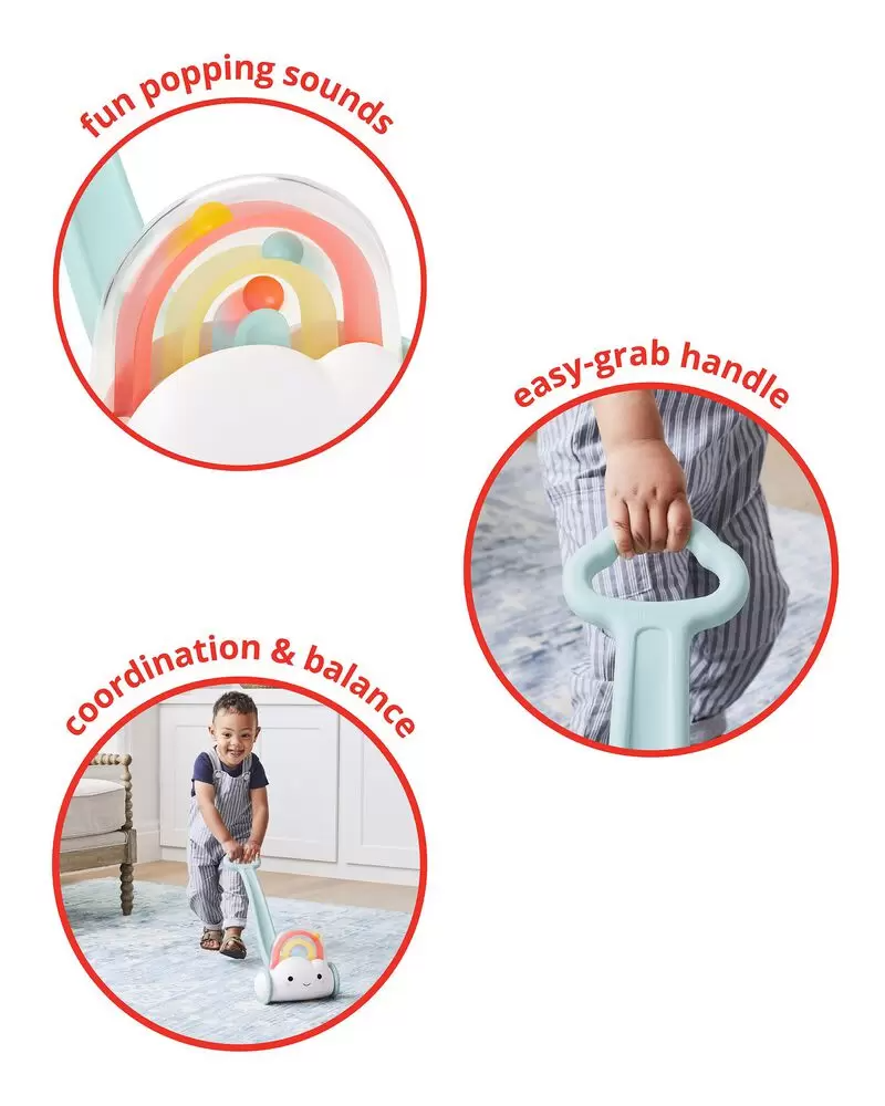 Skip Hop - Silver Lining Cloud Rainbow Push Toy