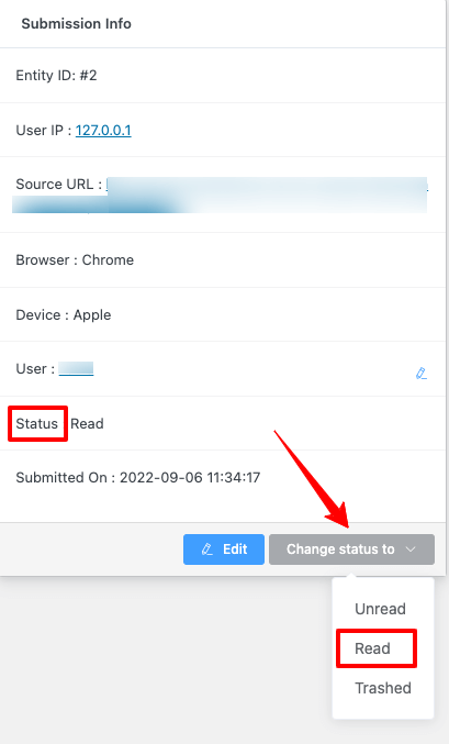 Show Table Data According to the Entry Type