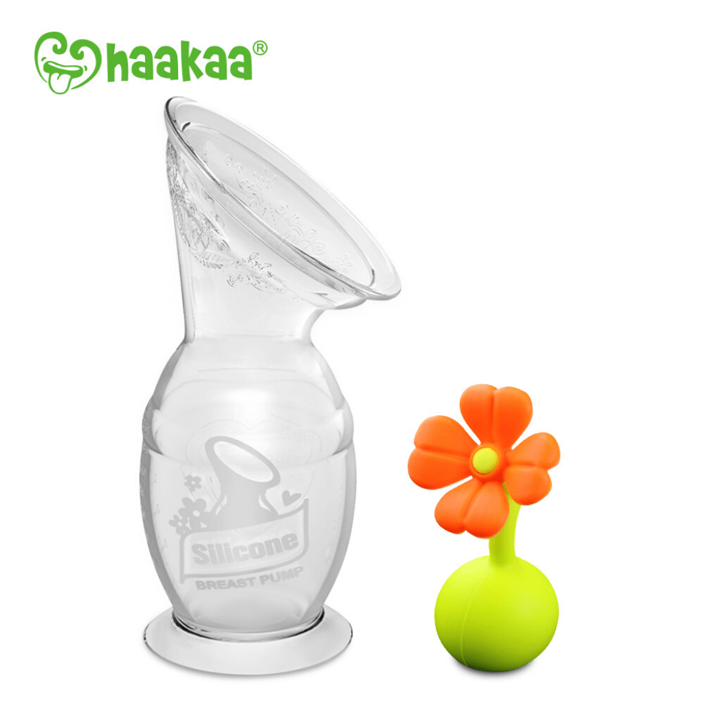 HAAKAA - SILICONE BREAST PUMP FLOWER - ORANGE