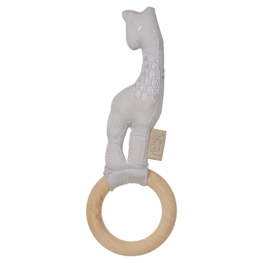 CAM CAM COPENHAGEN - GIRAFFE RATTLE (CLASSIC GREY)