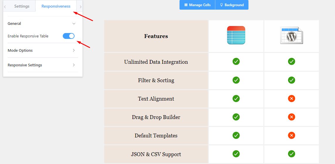 Responsive Panel Drag and Drop