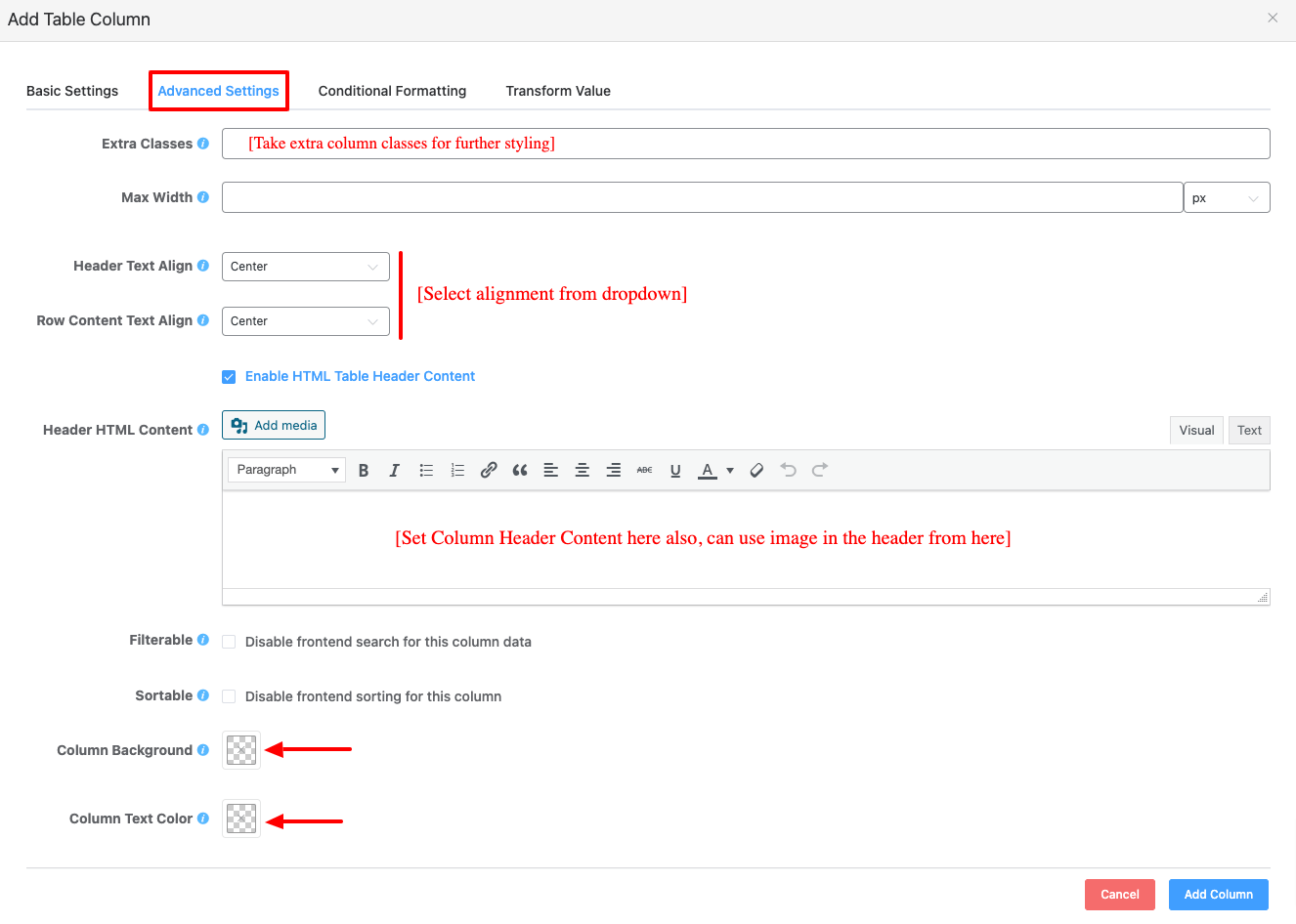 table styling-css selector